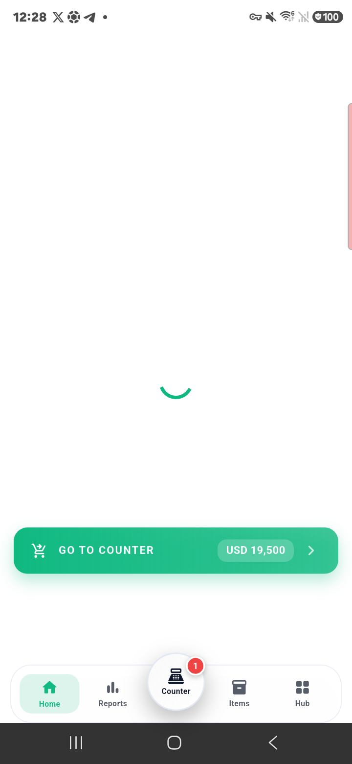 Retail checkout route on Samsung phone
